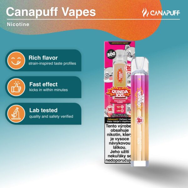 Nicotine Vape Qunda XXL Kiwi Passion Guava