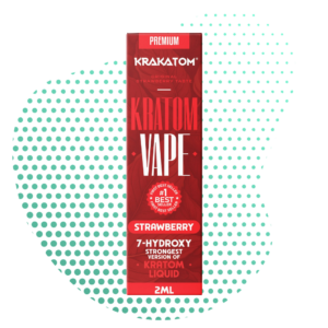 Krakatom 7-Hydroxy Kratom Vape Strawberry