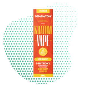 Krakatom 7-Hydroxy Kratom Vape Orange