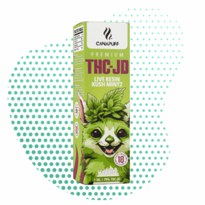 thcjd_canapuff_vape_one_use_live_resin_kush_mintz.png THC-JD Vape Kush Mintz 79% 1ml
