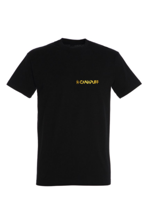 trikocanapuffcerne.png T-shirt Canapuff - Gold Shiny